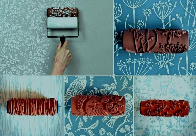 Рисунки на обоях своими руками