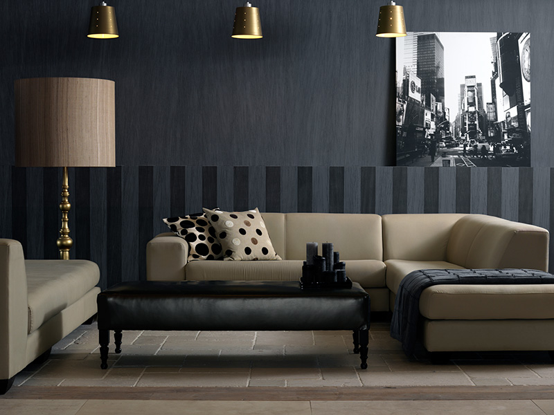 Текстильные обои на бумажной основе